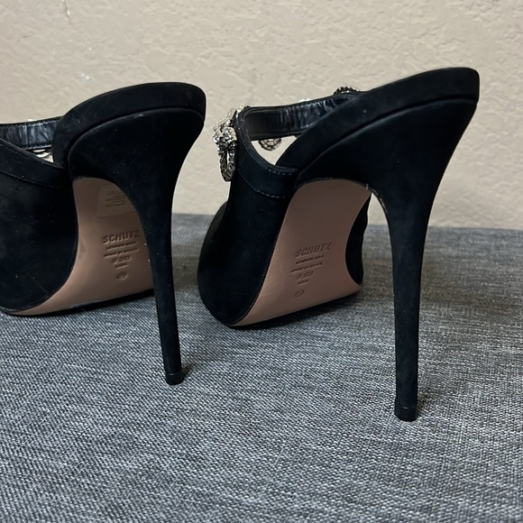Schutz Black Pointy Heels - Picture 7 of 10
